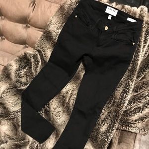 Frame Le Skinny black denim, size 25